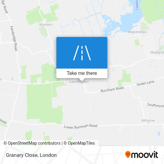 Granary Close map
