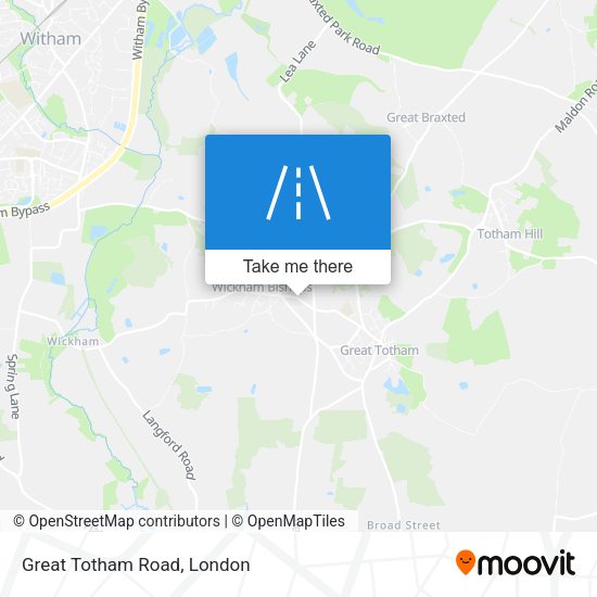 Great Totham Road map