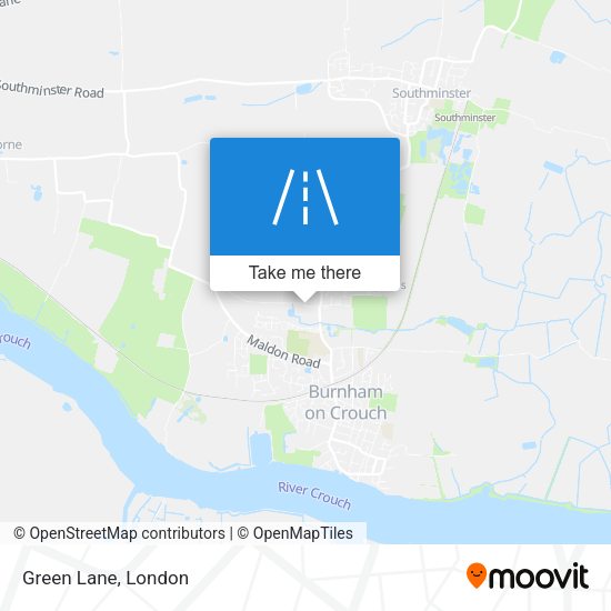 Green Lane map