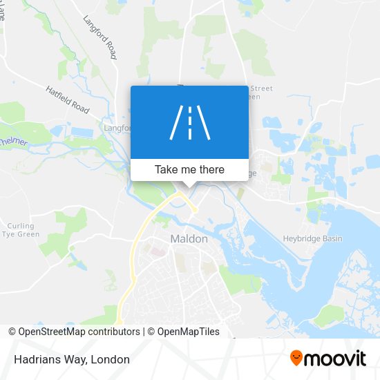 Hadrians Way map