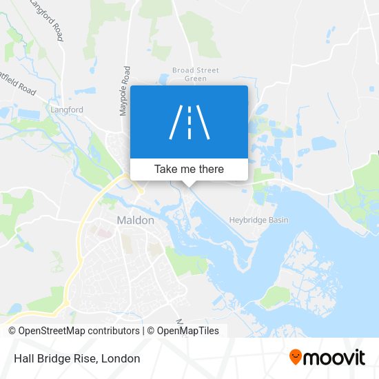 Hall Bridge Rise map