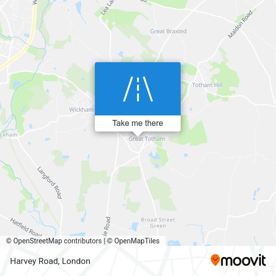 Harvey Road map