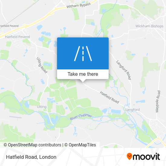 Hatfield Road map