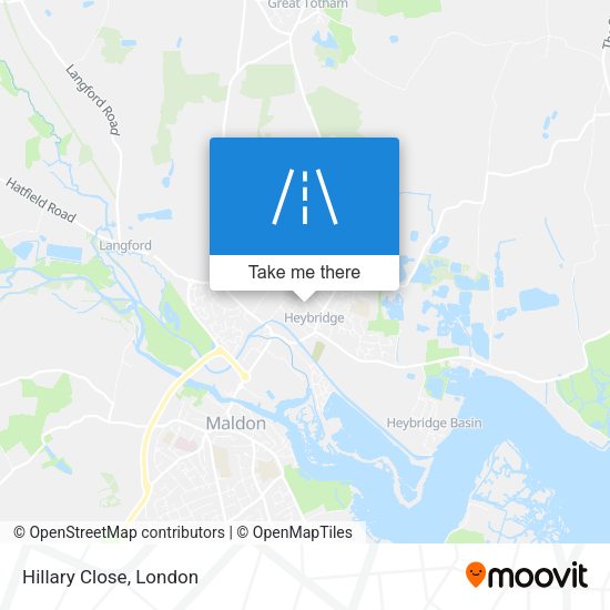 Hillary Close map