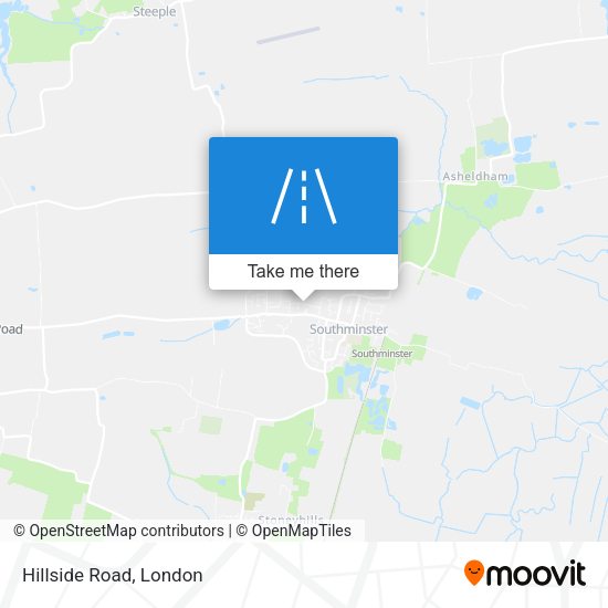 Hillside Road map