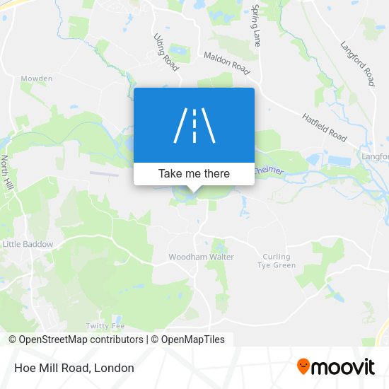 Hoe Mill Road map