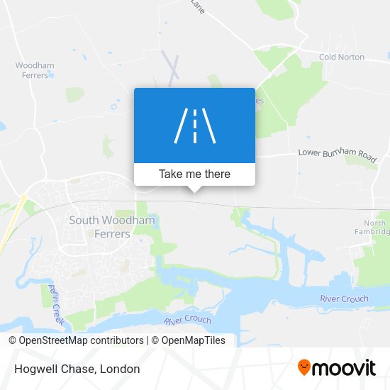 Hogwell Chase map