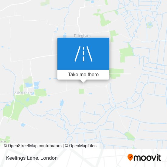 Keelings Lane map