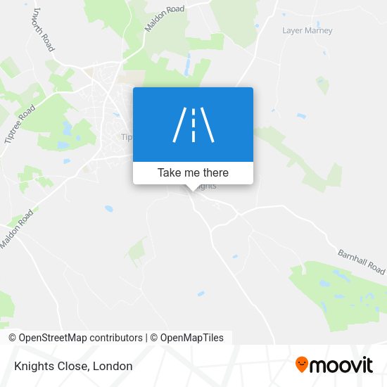 Knights Close map