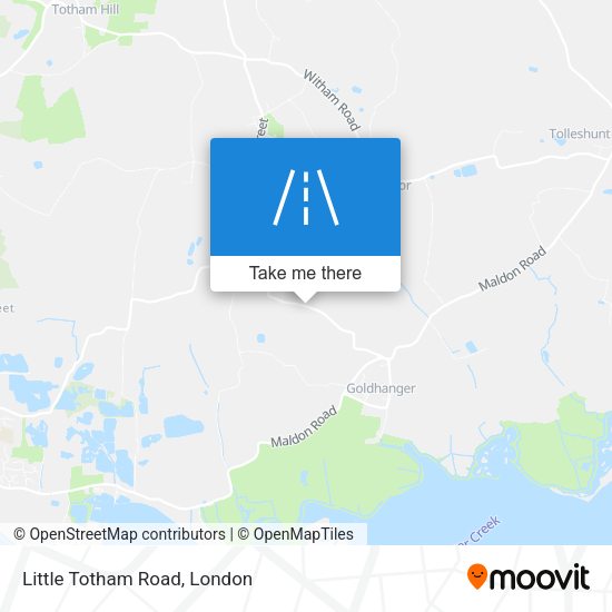 Little Totham Road map