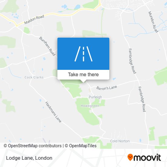 Lodge Lane map