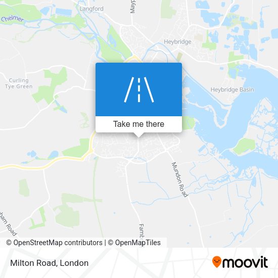 Milton Road map