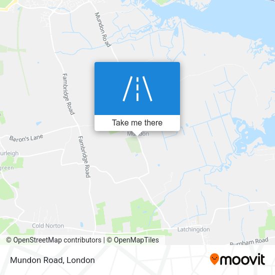 Mundon Road map