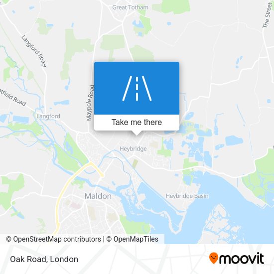 Oak Road map