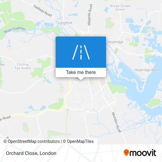 Orchard Close map