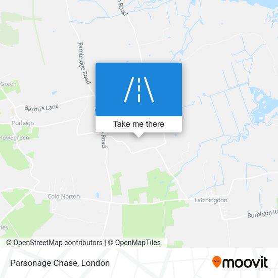 Parsonage Chase map