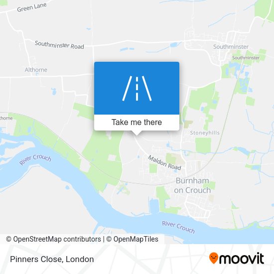 Pinners Close map