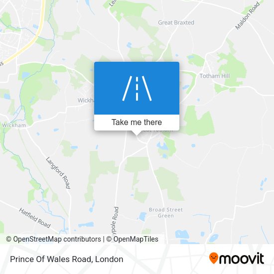 Prince Of Wales Road map