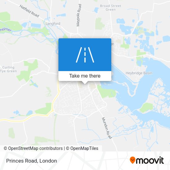 Princes Road map