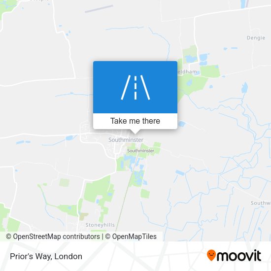 Prior's Way map