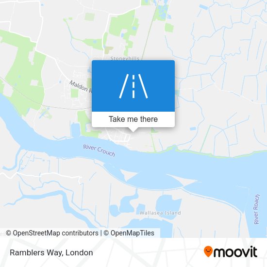 Ramblers Way map