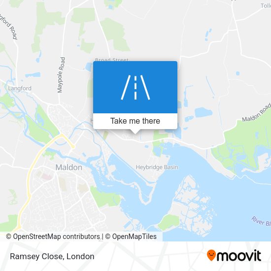 Ramsey Close map