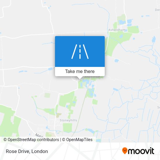 Rose Drive map