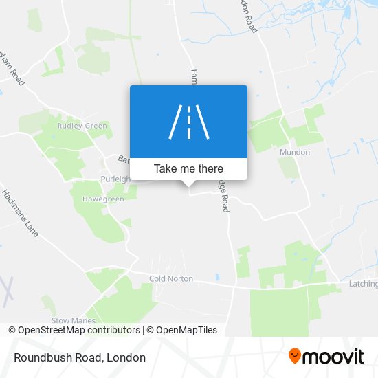 Roundbush Road map