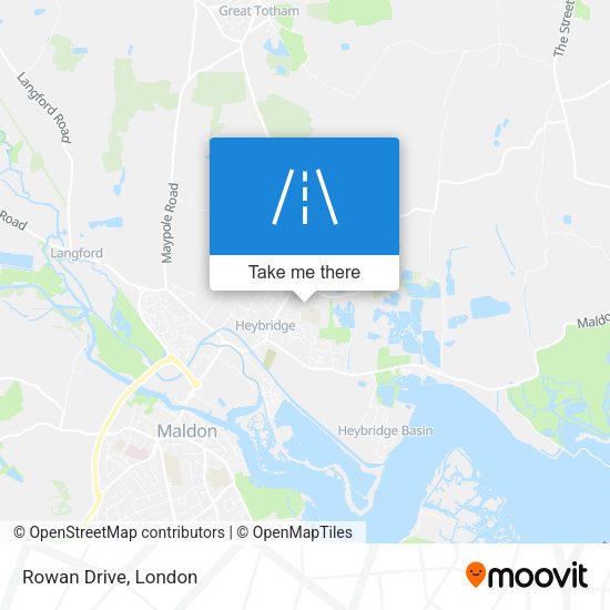 Rowan Drive map