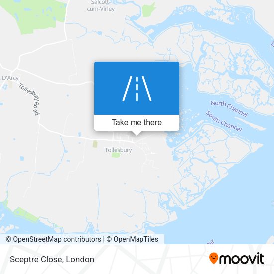 Sceptre Close map