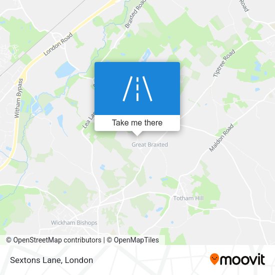 Sextons Lane map