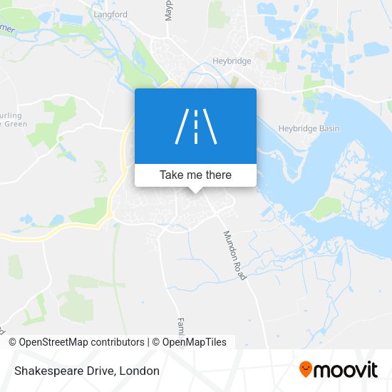 Shakespeare Drive map