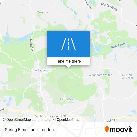Spring Elms Lane map