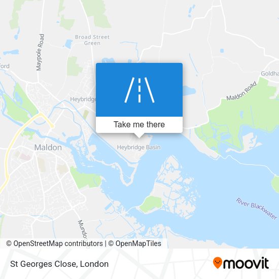 St Georges Close map