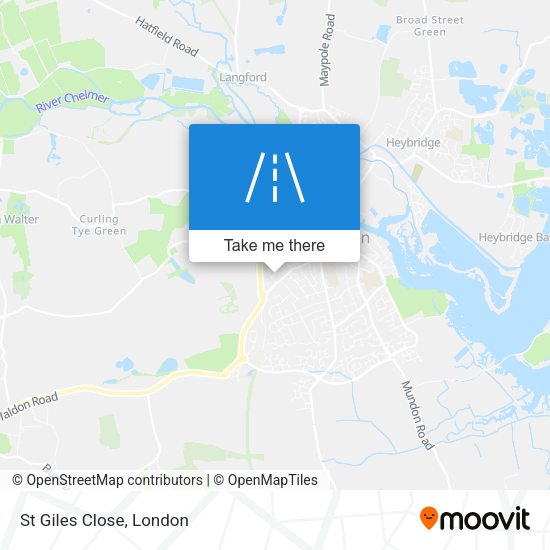 St Giles Close map