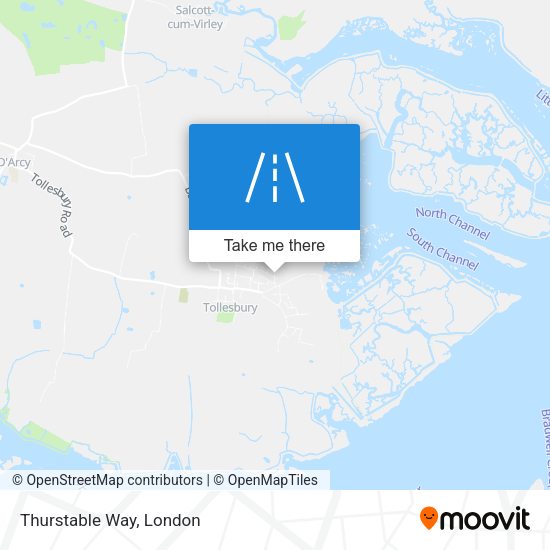 Thurstable Way map