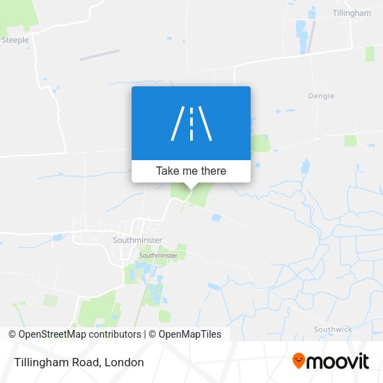 Tillingham Road map