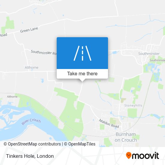 Tinkers Hole map