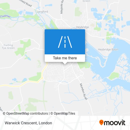 Warwick Crescent map