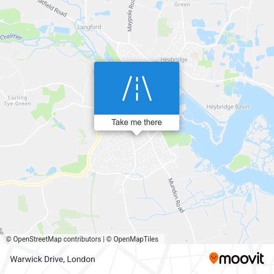 Warwick Drive map