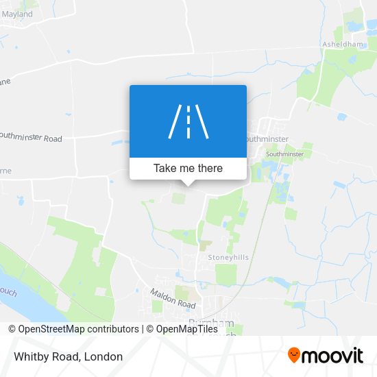 Whitby Road map