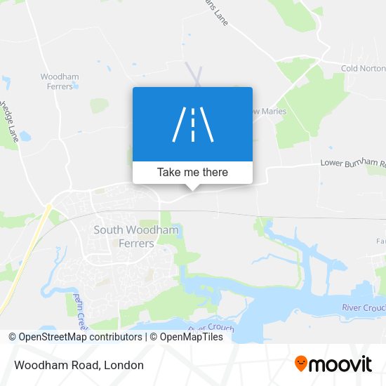 Woodham Road map