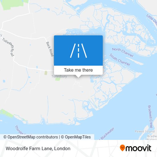 Woodrolfe Farm Lane map