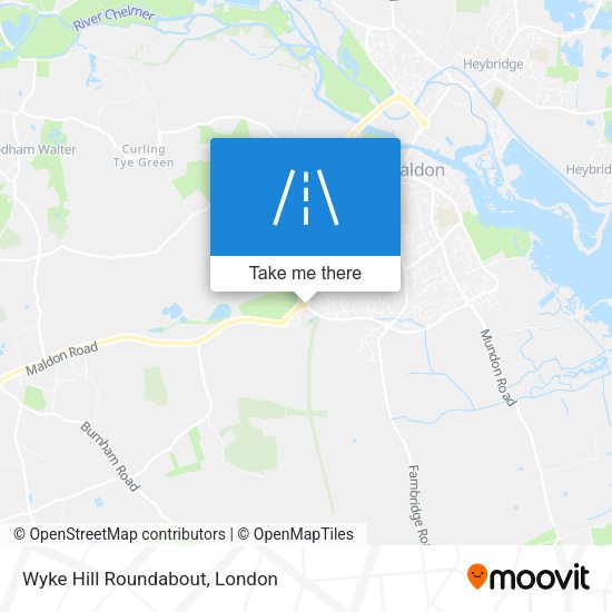 Wyke Hill Roundabout map