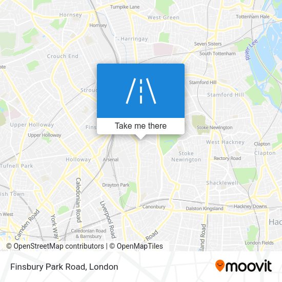 Finsbury Park Road map