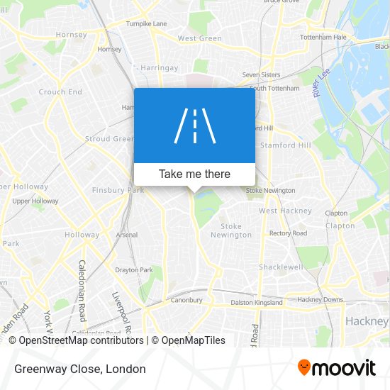 Greenway Close map