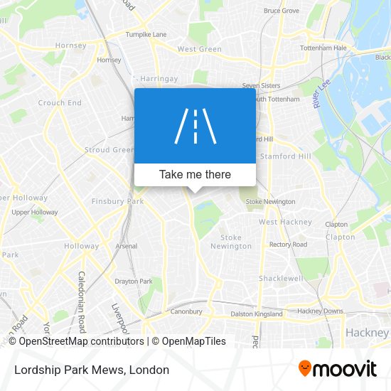 Lordship Park Mews map