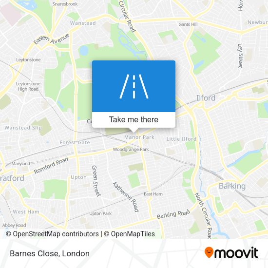 Barnes Close map
