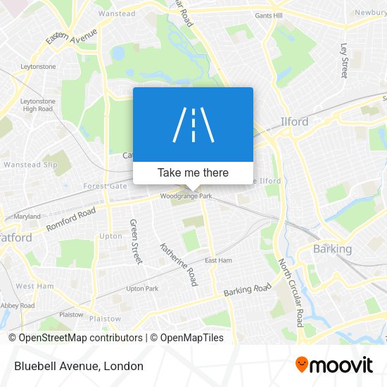 Bluebell Avenue map