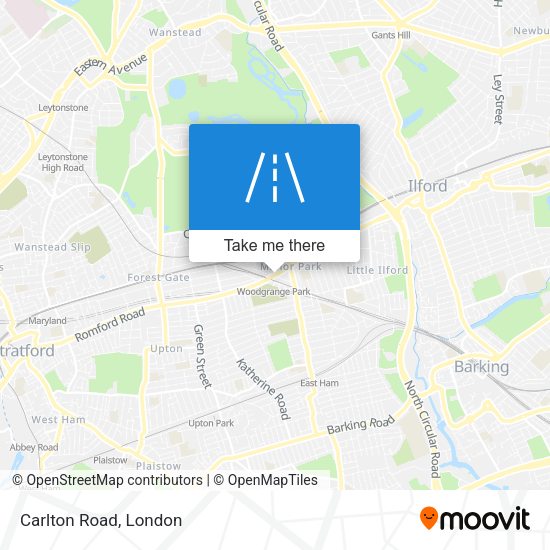 Carlton Road map